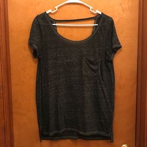 American Eagle Open Back Pocket Tee